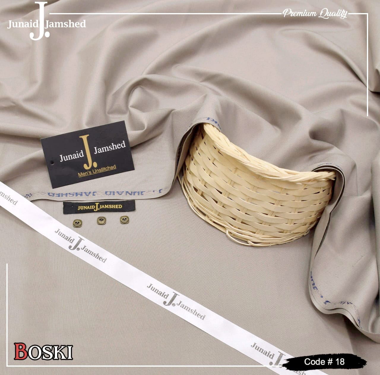 J. By Junaid Jamshed Boski Wash&Wear Unstitched Vol 16