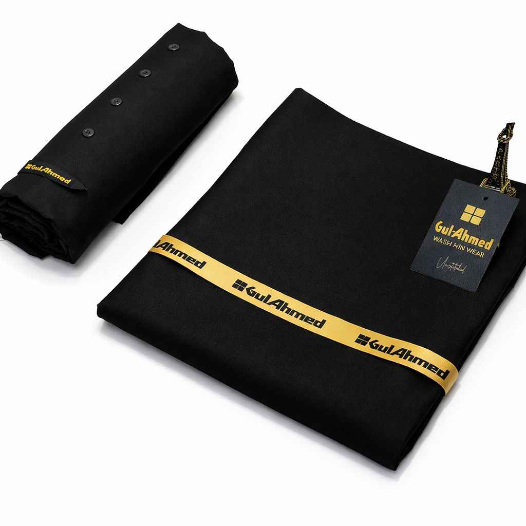 Premium Gul Ahmed Special Black Boski Wash&Wear Unstitched