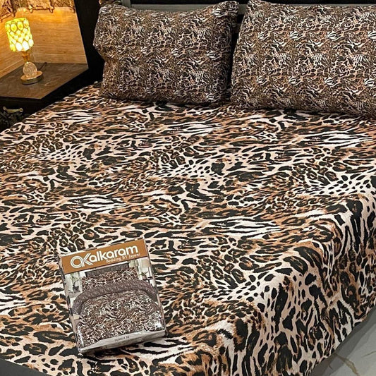King Size Cotton 3PC Bedsheet